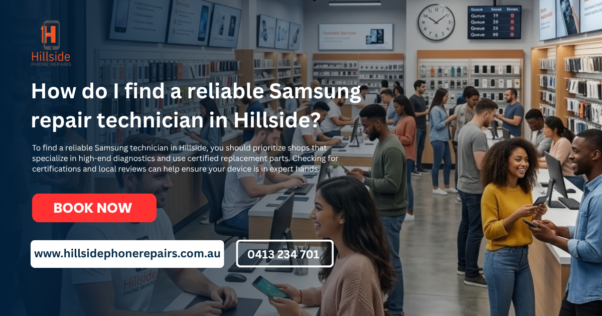 How do I find a reliable Samsung repair technician in Hillside?