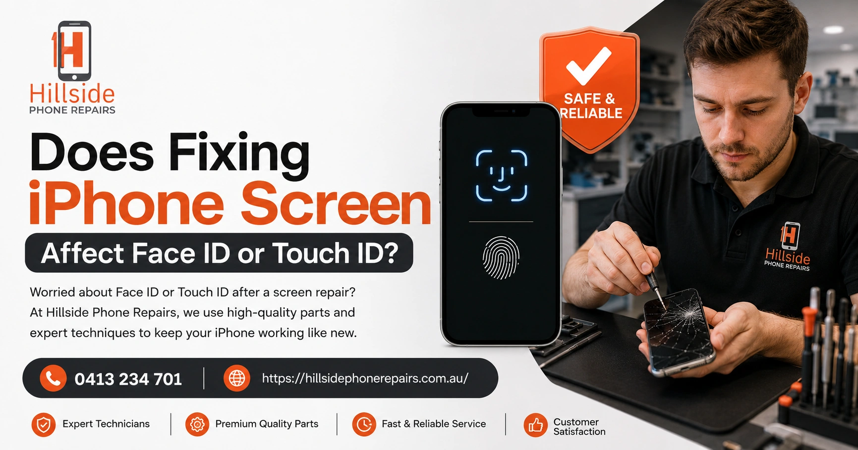 Does Fixing iPhone Screen Affect Face ID or Touch ID