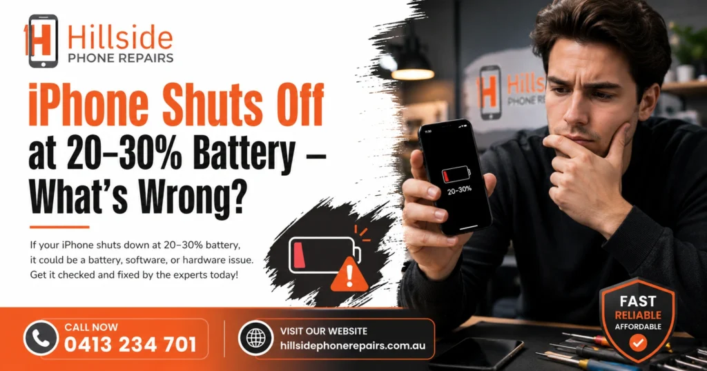 iPhone Shuts Off at 20–30% Battery