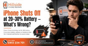 iPhone Shuts Off at 20–30% Battery